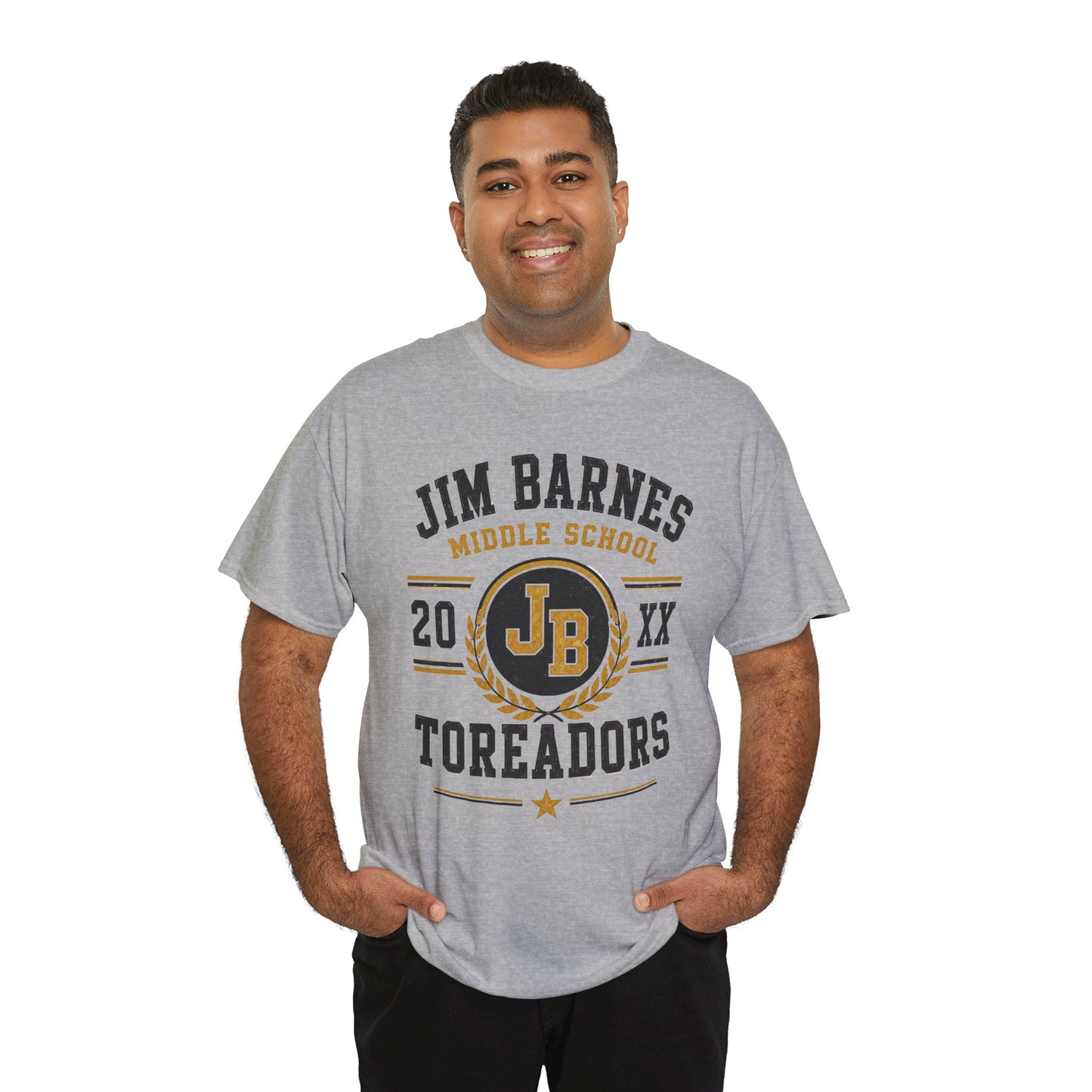 Jim Barnes Middle School Toreadors T-Shirt — School Spirit Tee with JB Crest