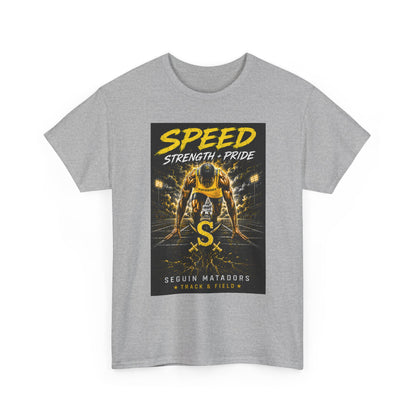 Speed Strength Pride Tee — Seguin Matadors Football Graphic T-Shirt