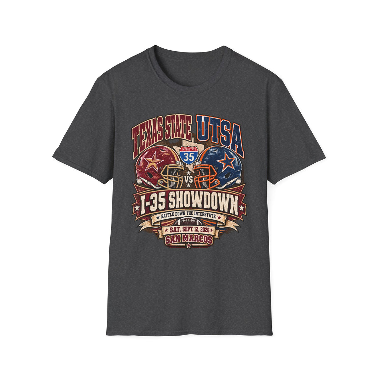 I-35 Showdown Texas State vs UTSA Football T-Shirt