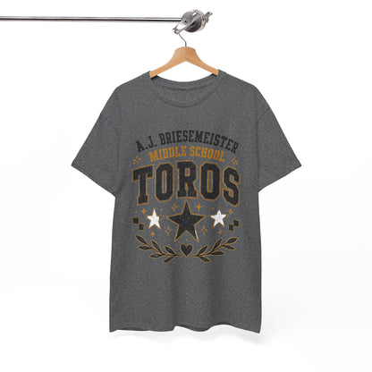Toros Middle School Tee – A.J. Briesmeister School Spirit Shirt