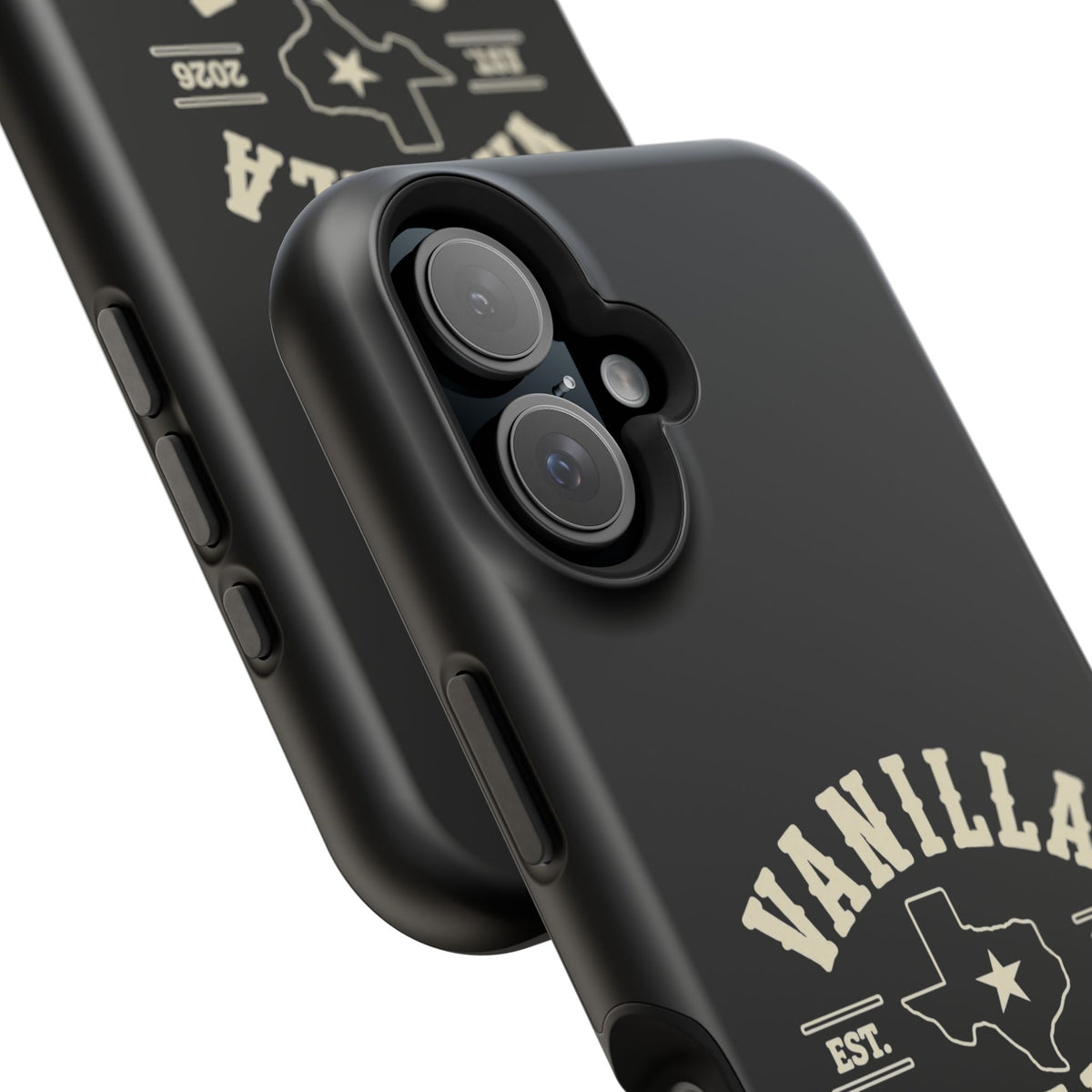 Black w/Ivory Logo lmpact-Resistant Phone Cases