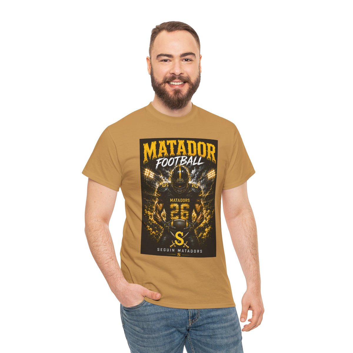 Matador Football Team Tee — Vintage Helmet Graphic Jersey Shirt