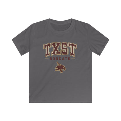 Kids TXST Bobcats Tee — Youth Texas State University Spirit Shirt