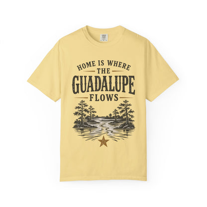 Guadalupe River T-Shirt — "Home Is Where The Guadalupe Flows" Vintage Outdoors Tee