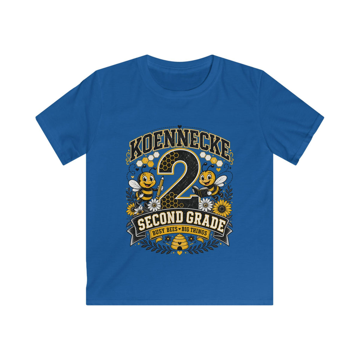 Personalized '2 Second Grade' Kids Tee — Custom Name Back-to-School Shirt