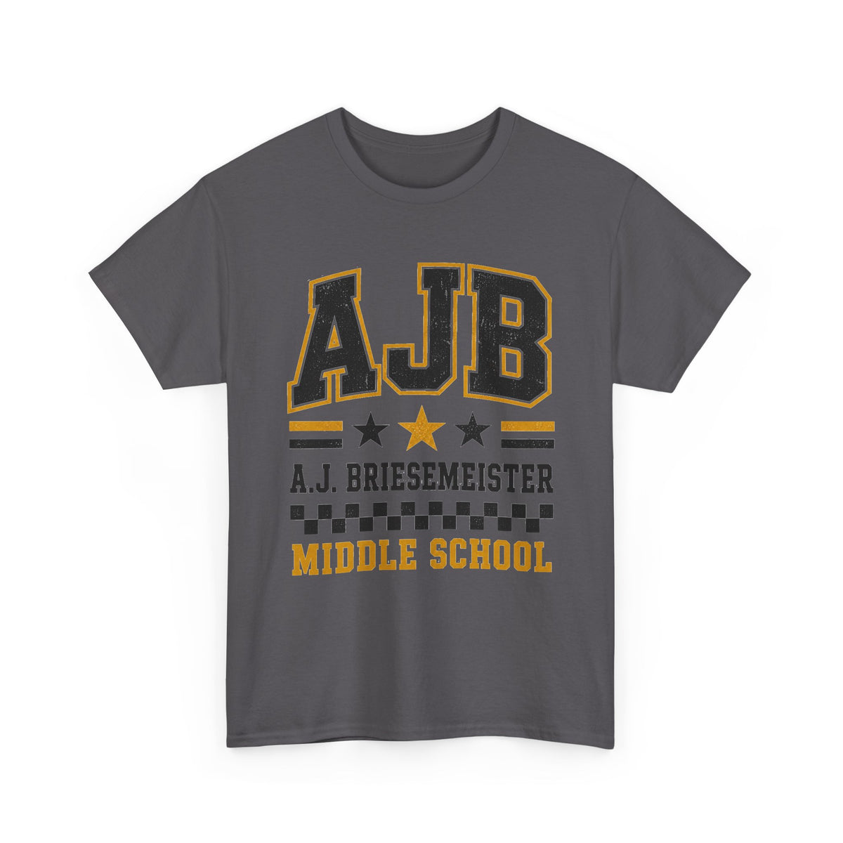 Middle School Custom Name Tee — AJB Briesemeister School Spirit Shirt