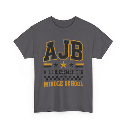 Middle School Custom Name Tee — AJB Briesemeister School Spirit Shirt