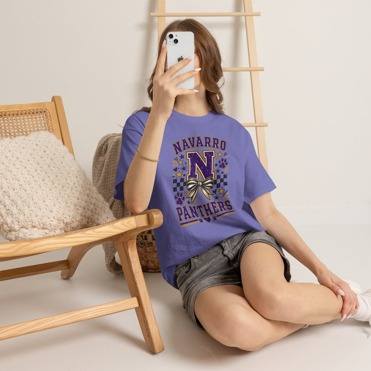 Navarro Panthers N Cheer T-Shirt — School Spirit Cheerleader Tee