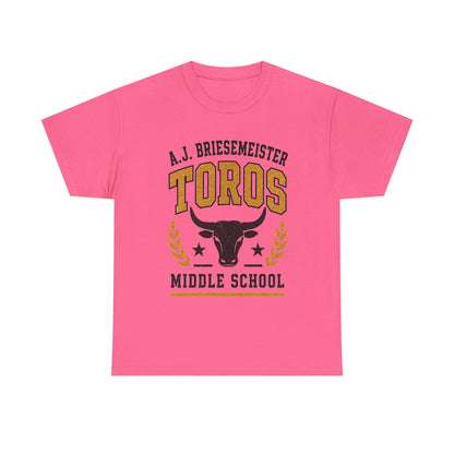 Toros Middle School Tee — A.J. Briesemeister School Spirit T-Shirt