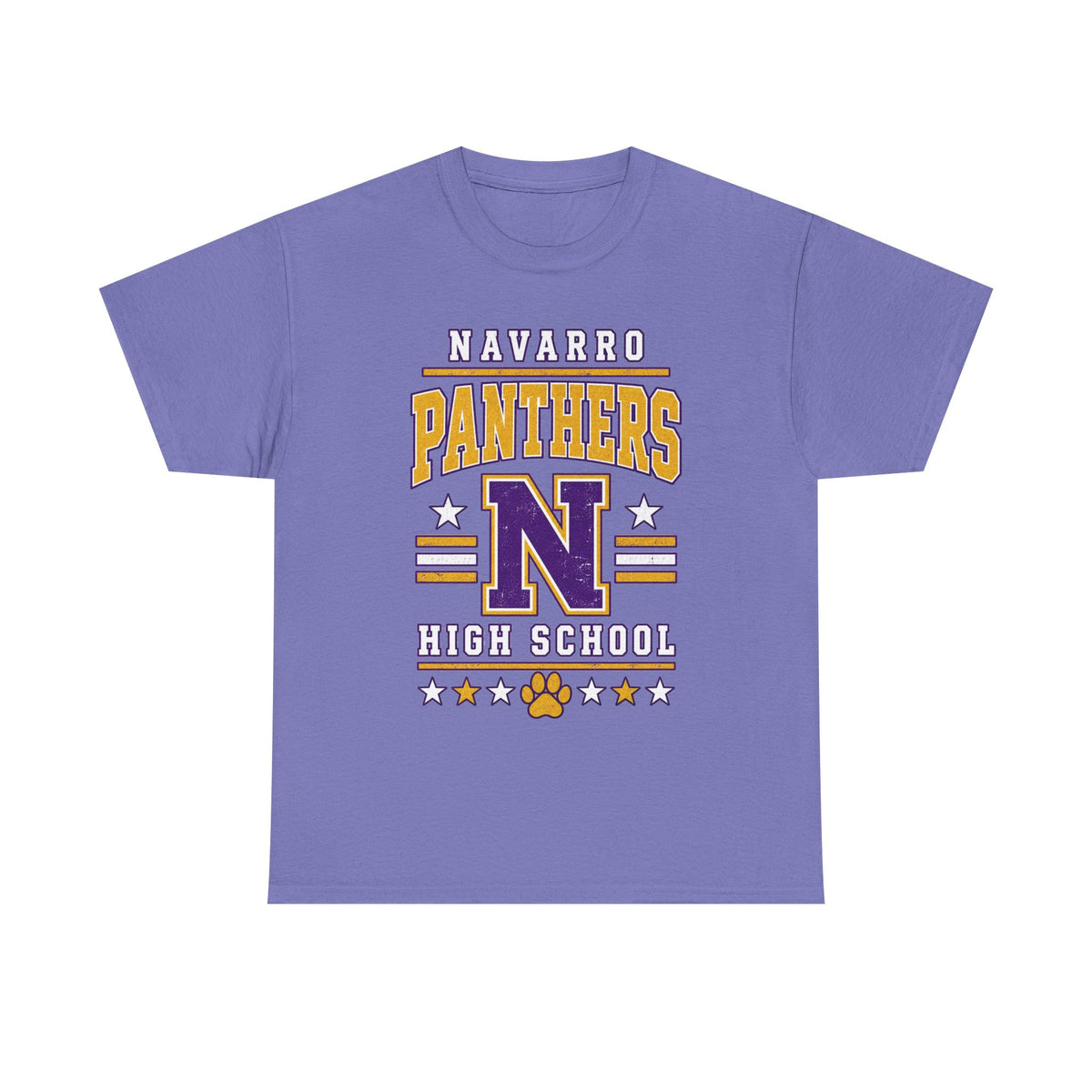 Navarro Panthers High School Tee — Retro Letterman N Design