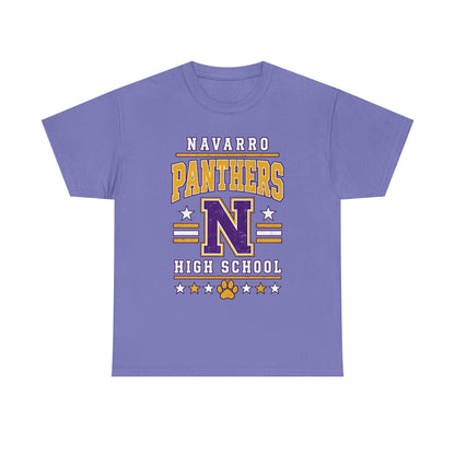 Navarro Panthers High School Tee — Retro Letterman N Design
