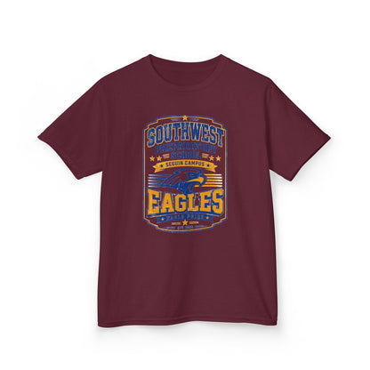 Kids T-Shirt — Southwest Preparatory School Eagles Mascot Tee