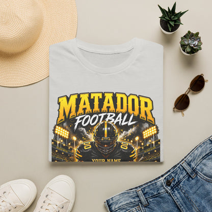Custom Seguin Matador Football Player Tee | Personalized Name & Jersey Number