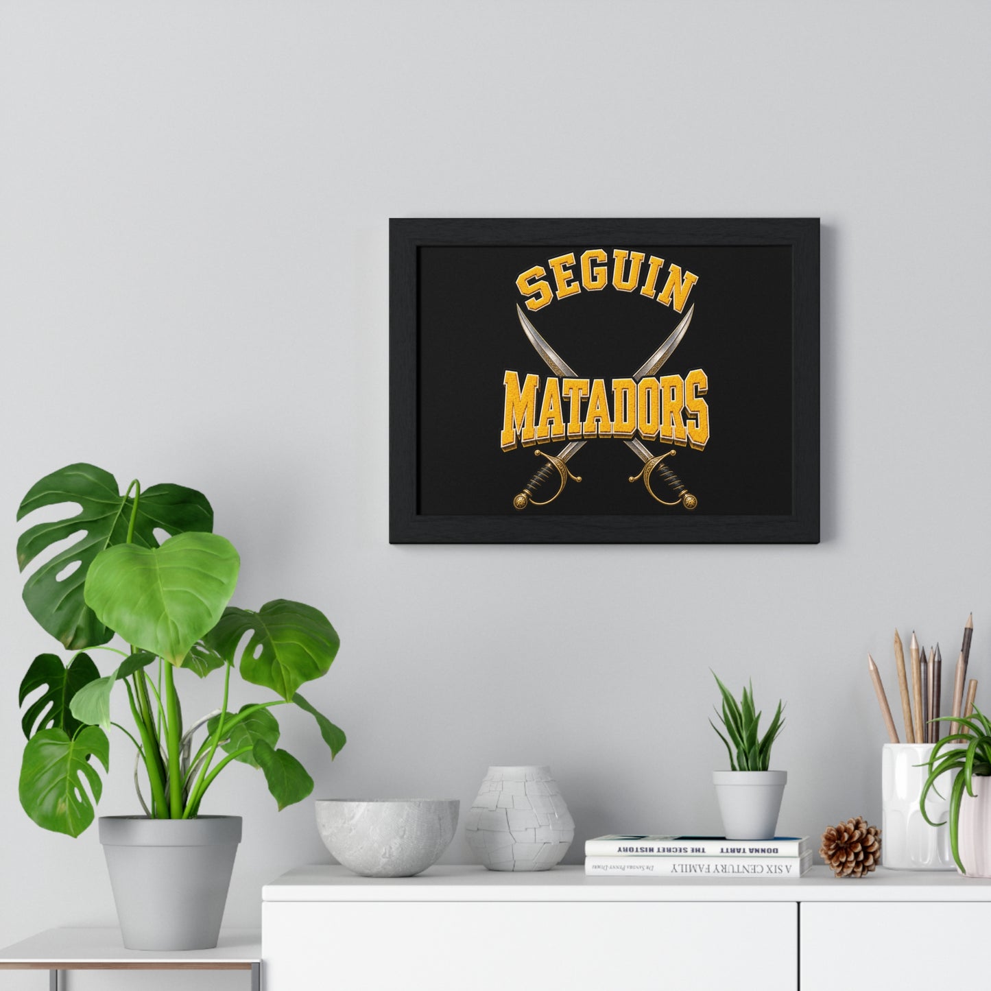 Seguin Matadors Horizontal Framed Poster-Sublimation