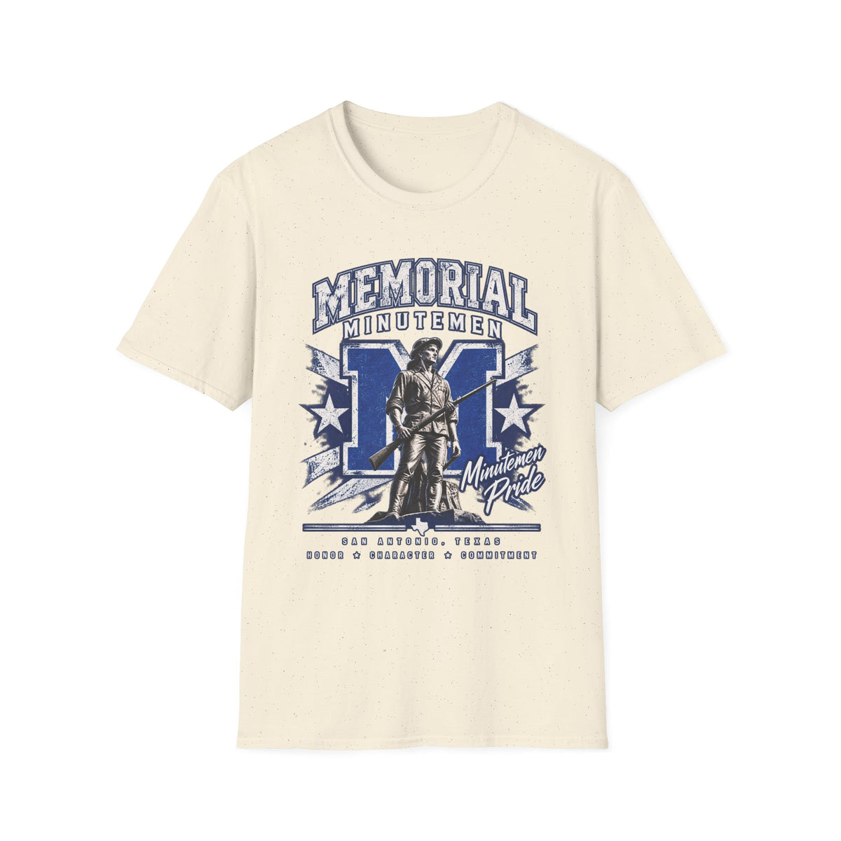 Memorial Minutemen Graphic T-Shirt — Vintage Patriot Military Tribute Tee