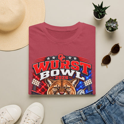 Wurst Bowl 2026 T-Shirt — Canyon Football Game Day Tee