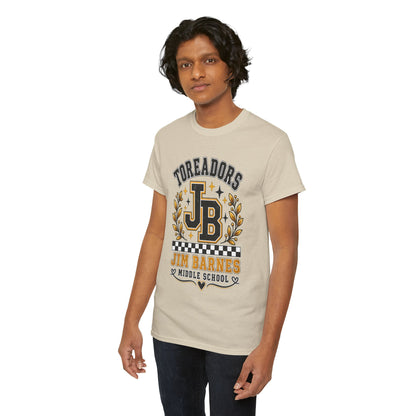 Toreadors JB Jim Barnes Middle School Tee — School Spirit Graphic T-Shirt