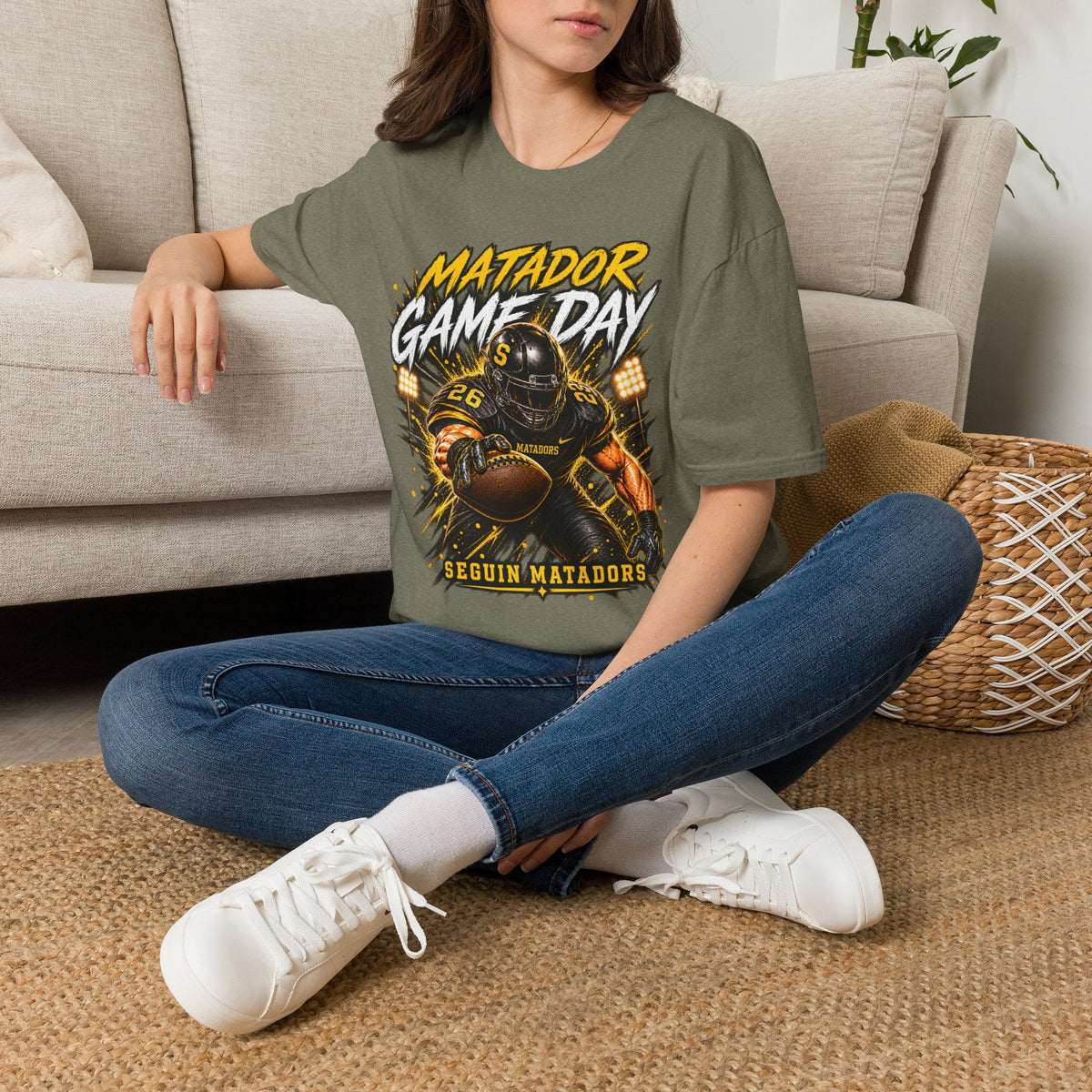 Matador Game Day Football T-Shirt — Seguin Matadors Fan Tee