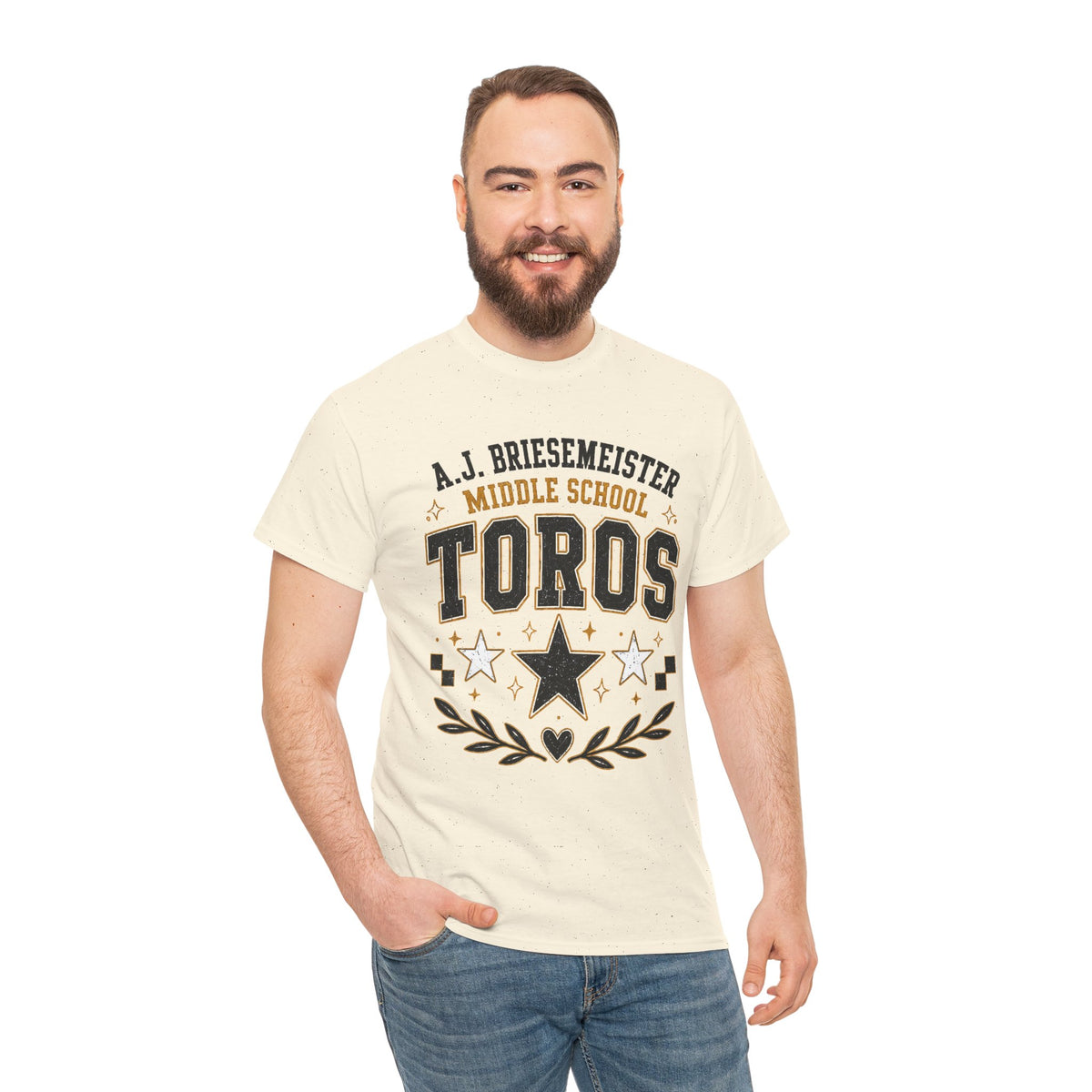 Toros Middle School Tee – A.J. Briesmeister School Spirit Shirt