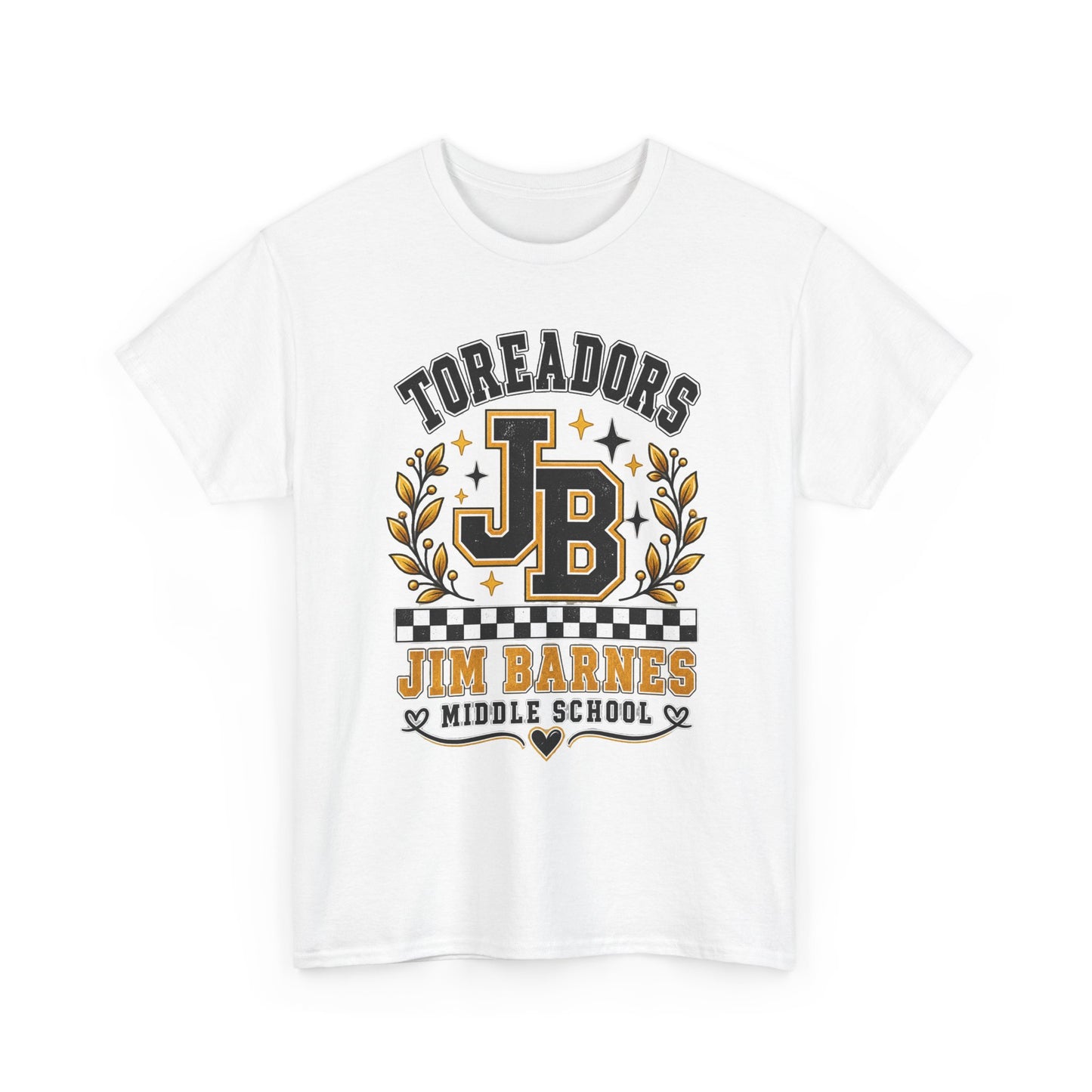 Toreadors JB Jim Barnes Middle School Tee — School Spirit Graphic T-Shirt