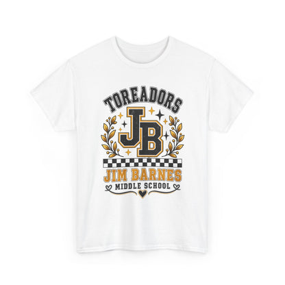 Toreadors JB Jim Barnes Middle School Tee — School Spirit Graphic T-Shirt