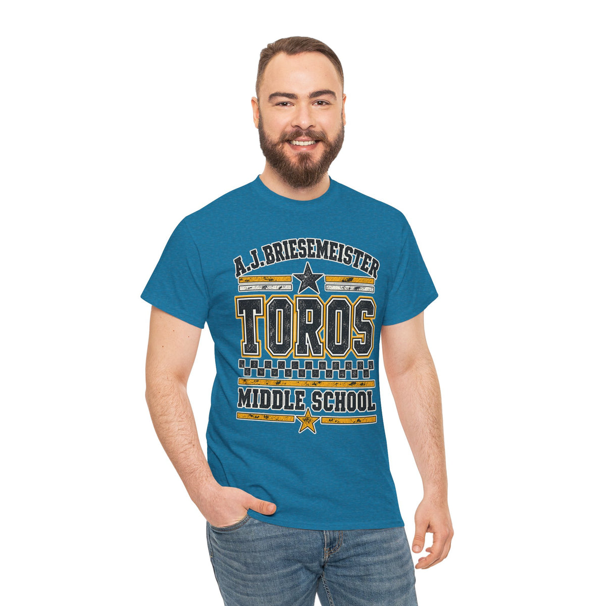 Toros Middle School Tee — A.J. Briesemeister School Spirit T-Shirt