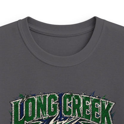 Long Creek Dragons Kids Tee — Green Fierce Dragon School Spirit Shirt