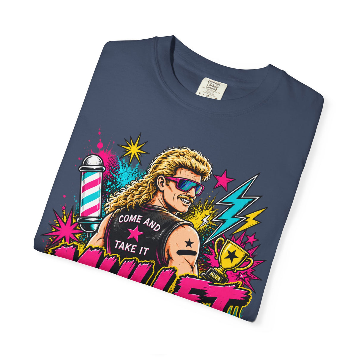 Mullet Championship T-Shirt — "Business in the Front, Party in the Back" Retro Graphic Tee
