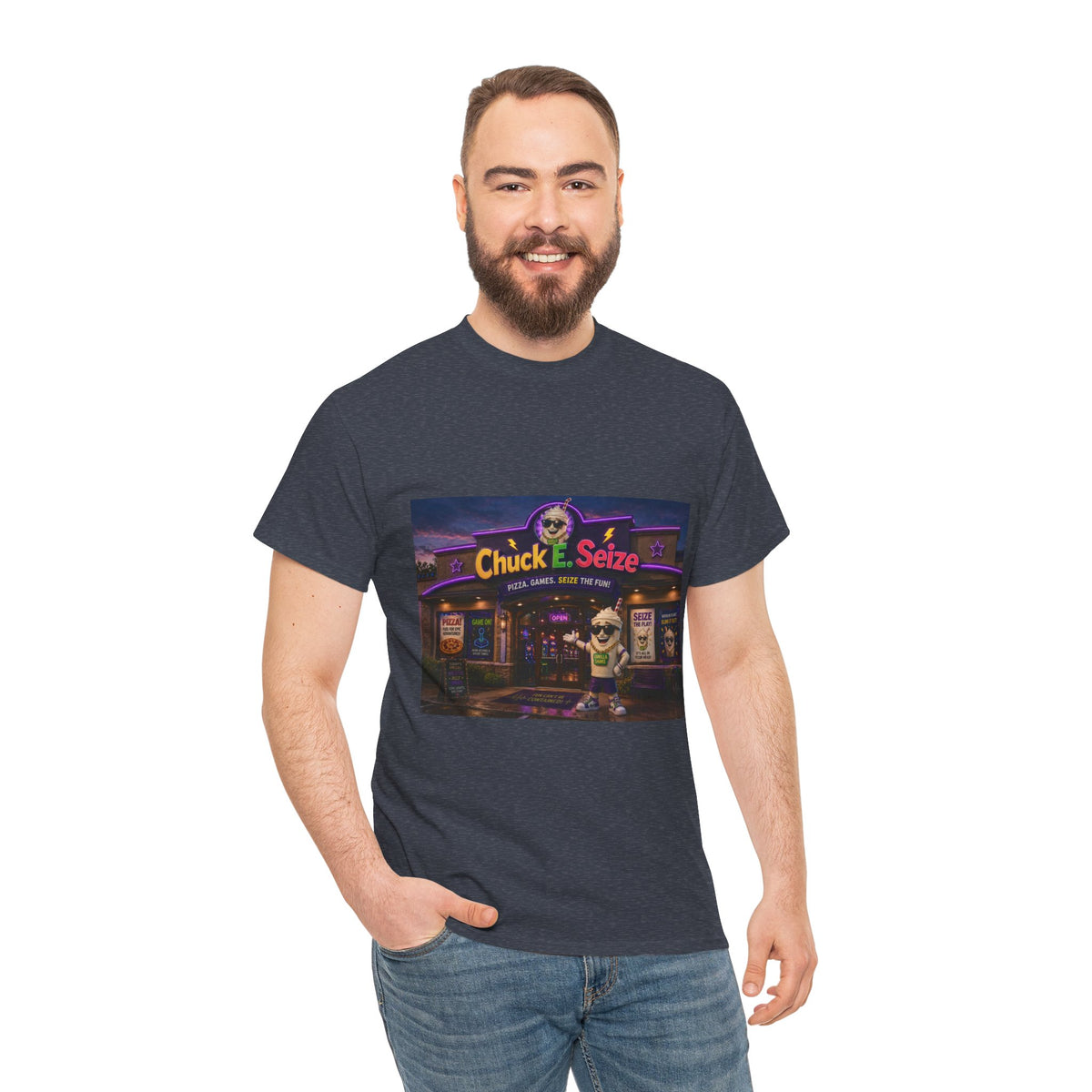 Chuck E. Seize Arcade Night T‑Shirt