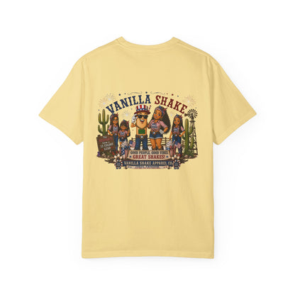 Family Shakes 4th of July-Unisex Garment-Dyed T-shirt