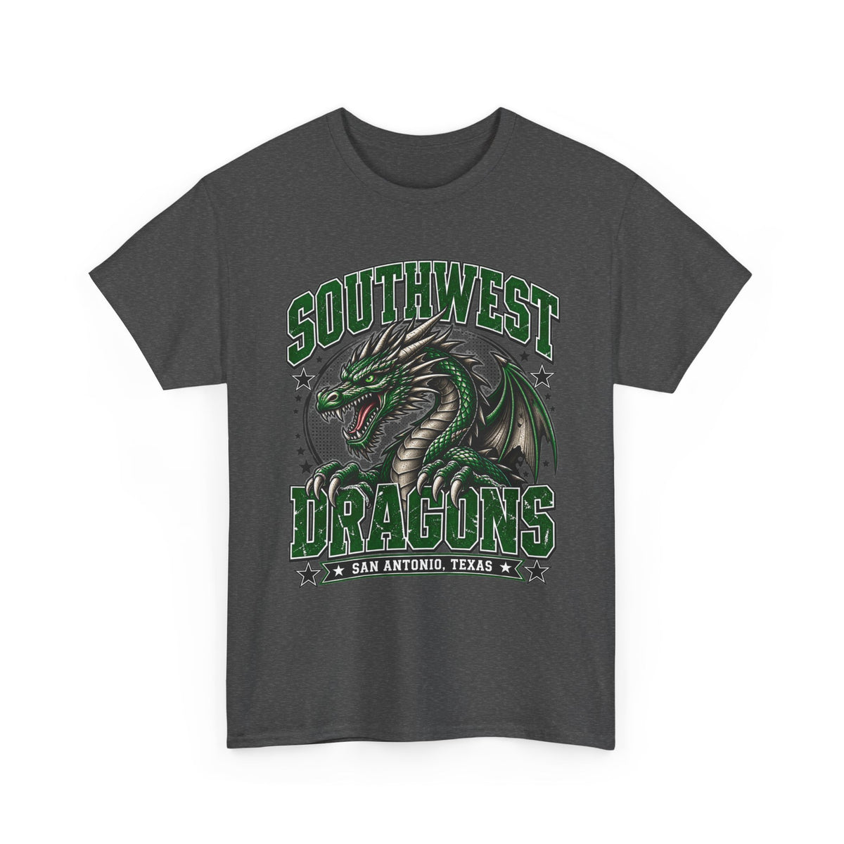 Southwest Dragons T-Shirt — San Antonio Texas Green Dragon Graphic Tee