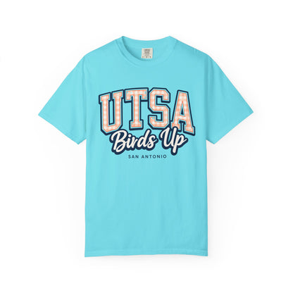 UTSA Birds Up T-Shirt — San Antonio Orange Garment-Dyed Tee