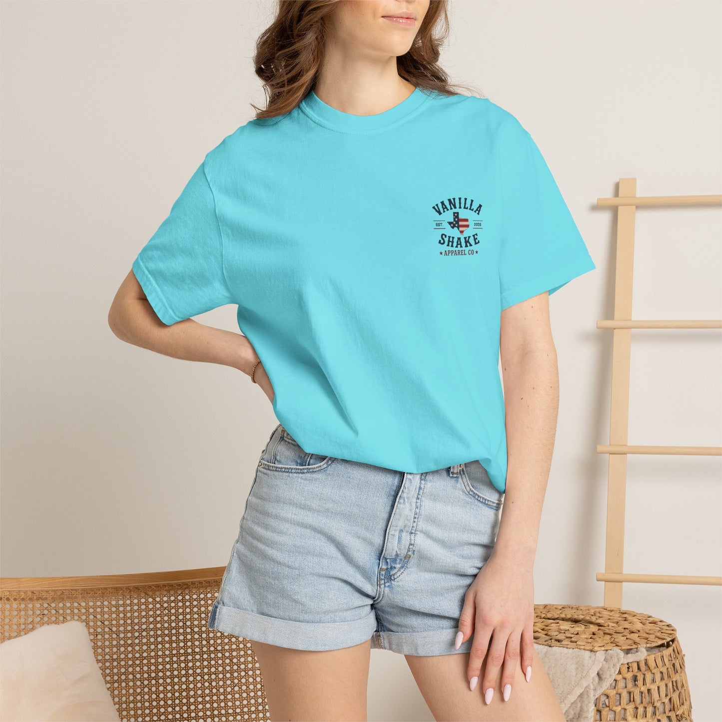 Mr. & Mrs. Shake 4th of July Unisex Garment-Dyed T-shirt
