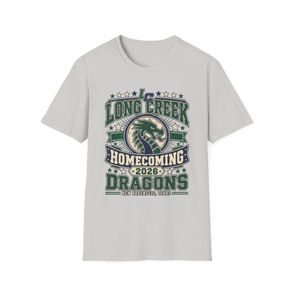 Long Creek Dragons Homecoming T-Shirt — School Spirit Tee (Est. 2020)