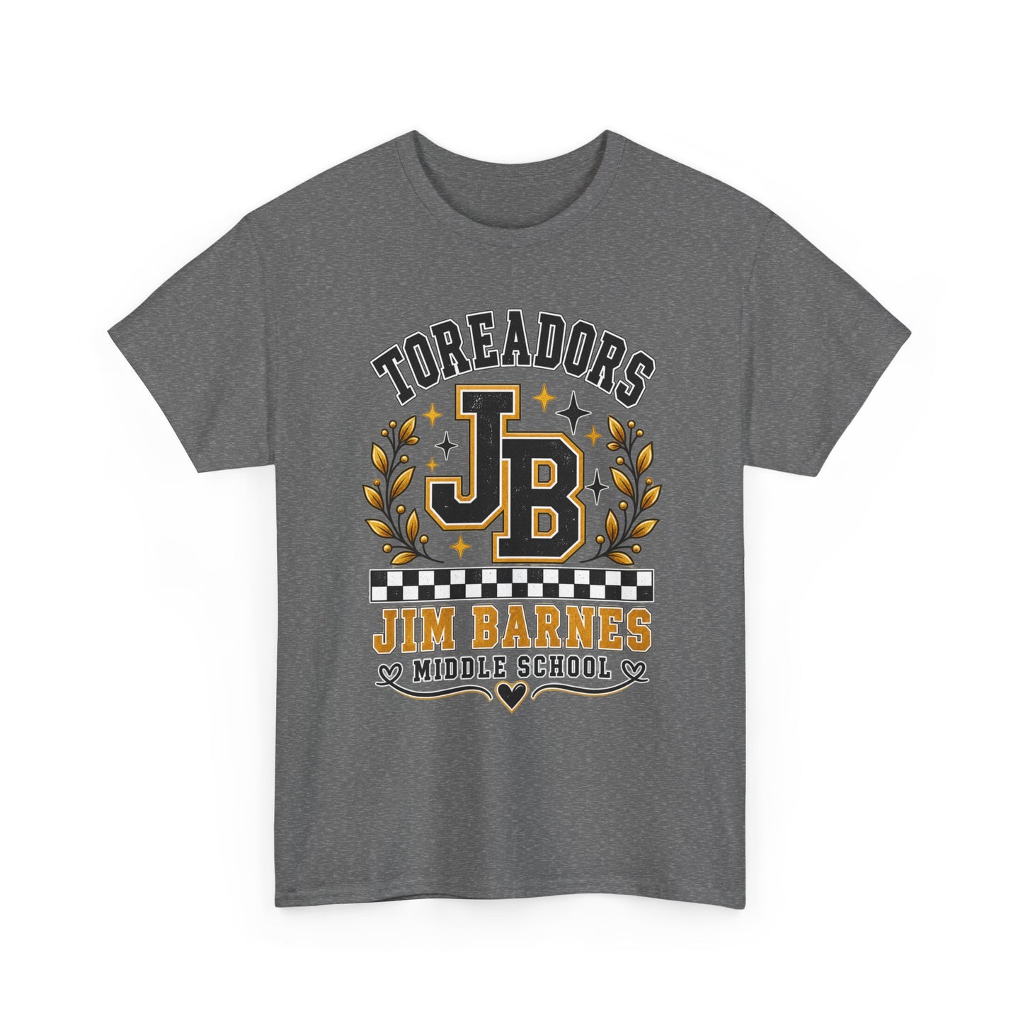 Toreadors JB Jim Barnes Middle School Tee — School Spirit Graphic T-Shirt