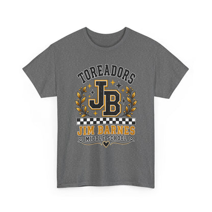 Toreadors JB Jim Barnes Middle School Tee — School Spirit Graphic T-Shirt