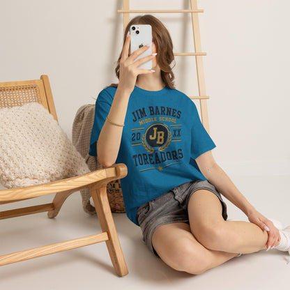 Jim Barnes Middle School Toreadors T-Shirt — School Spirit Tee with JB Crest