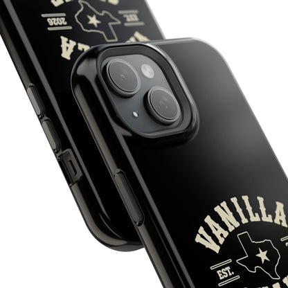 Black w/Ivory Logo lmpact-Resistant Phone Cases