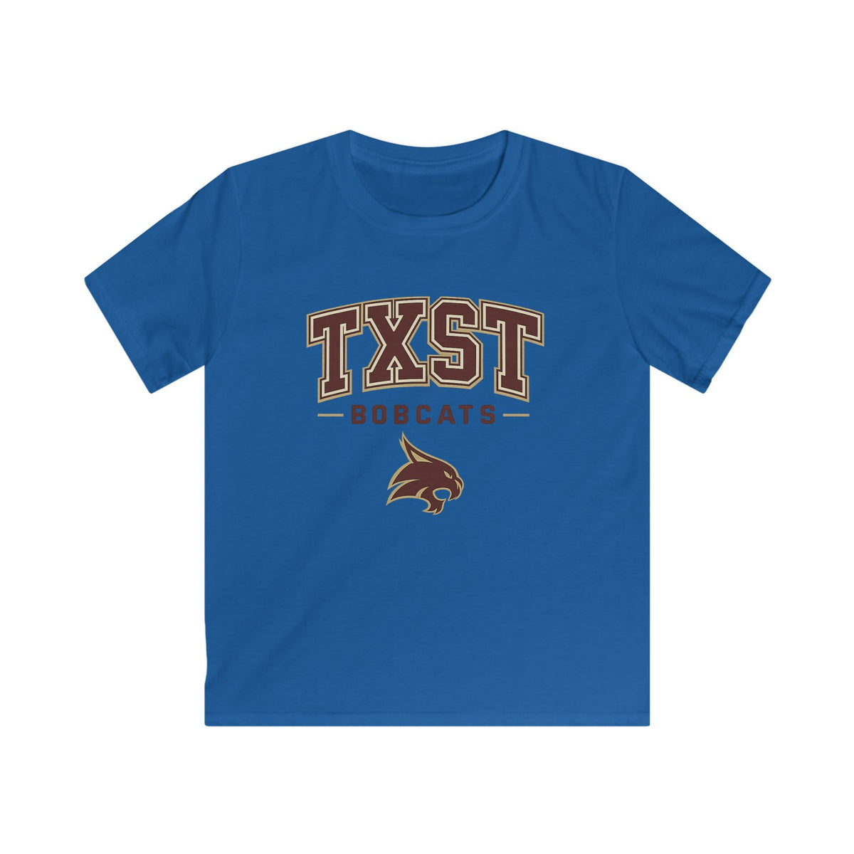 Kids TXST Bobcats Tee — Youth Texas State University Spirit Shirt