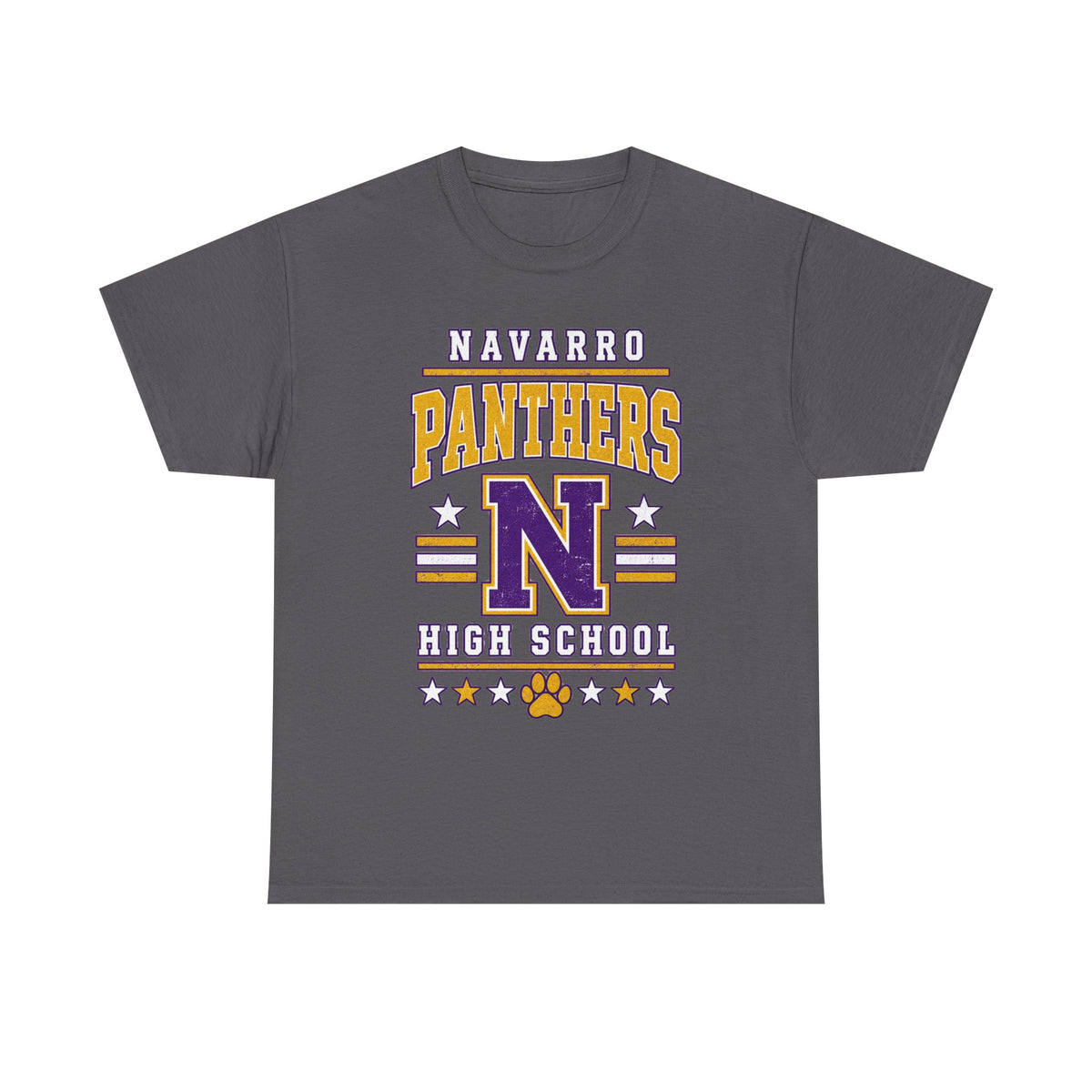 Navarro Panthers High School Tee — Retro Letterman N Design