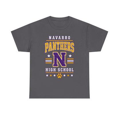 Navarro Panthers High School Tee — Retro Letterman N Design