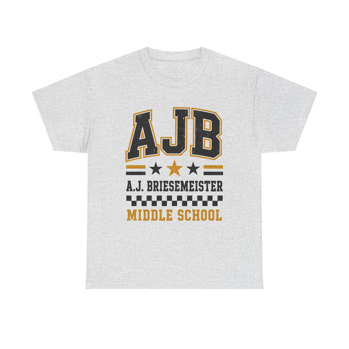 Middle School Custom Name Tee — AJB Briesemeister School Spirit Shirt