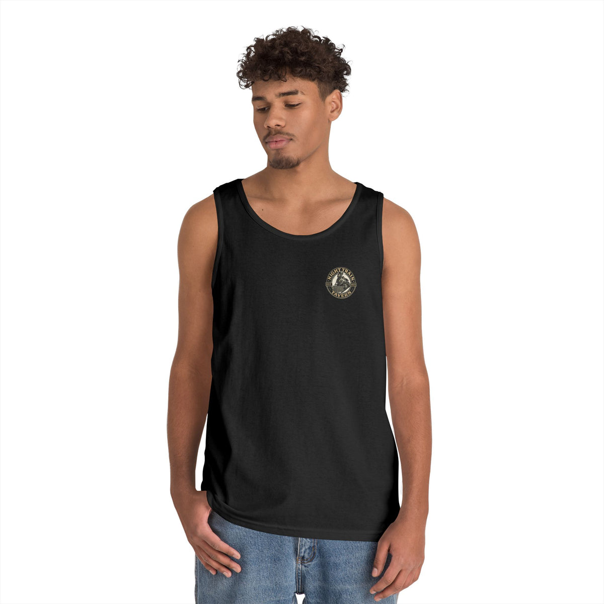 Night Train Tavern OG Staff Heavy Cotton Tank Top