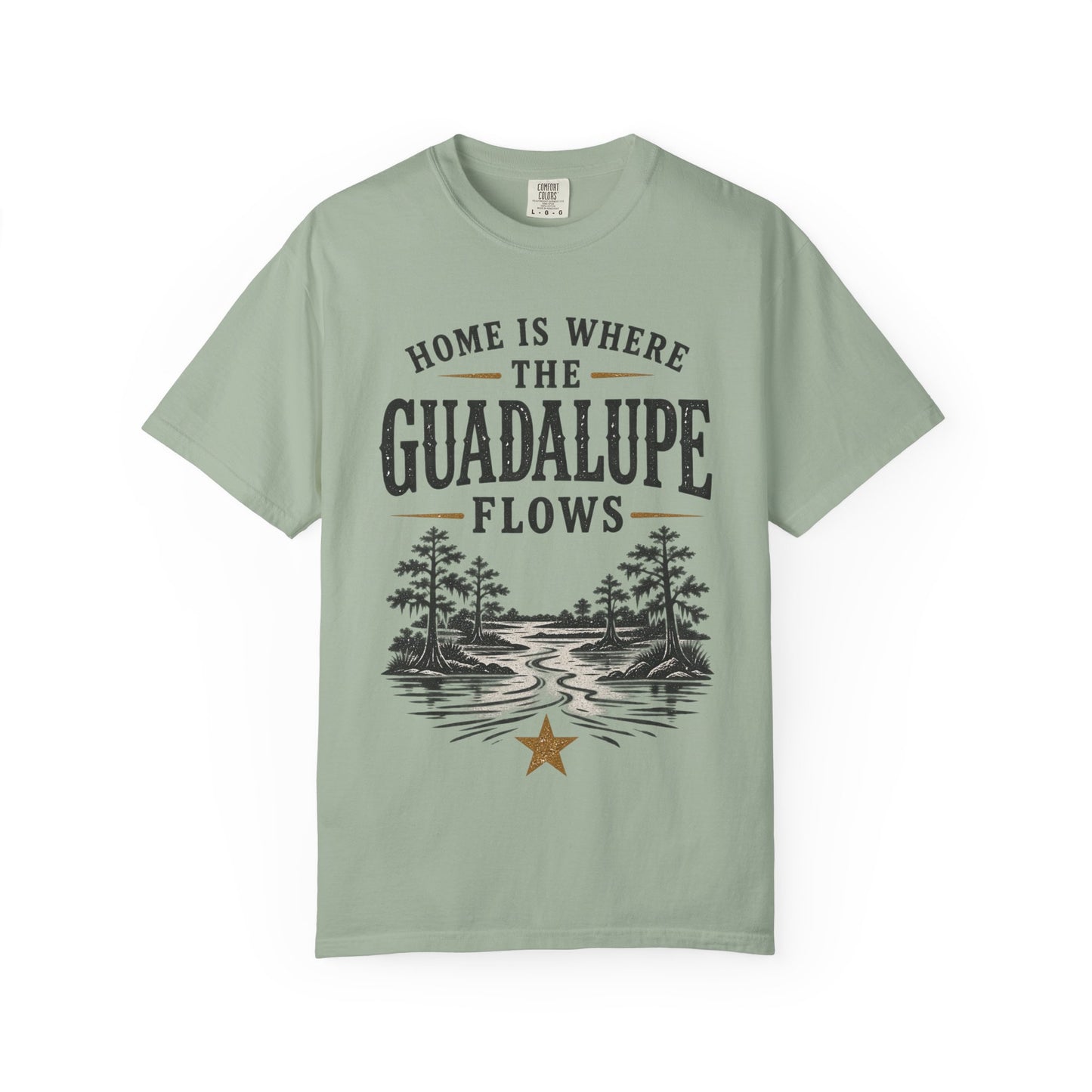 Guadalupe River T-Shirt — "Home Is Where The Guadalupe Flows" Vintage Outdoors Tee