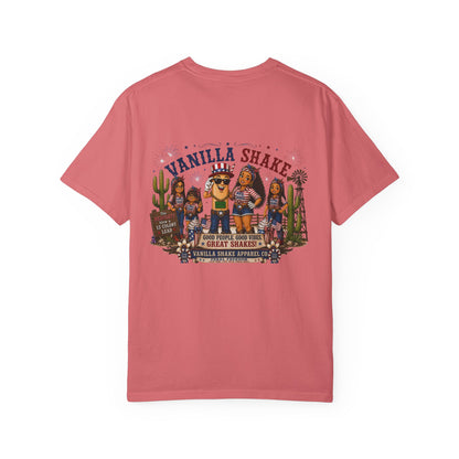 Family Shakes 4th of July-Unisex Garment-Dyed T-shirt