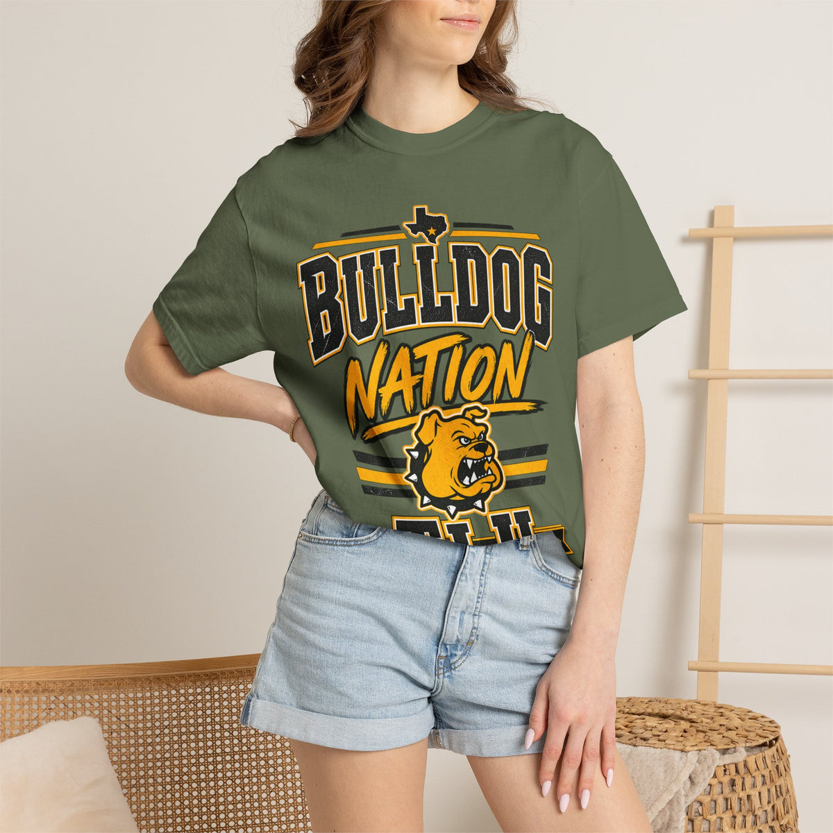 Bulldog Nation T-Shirt — TLU Mascot College Tee