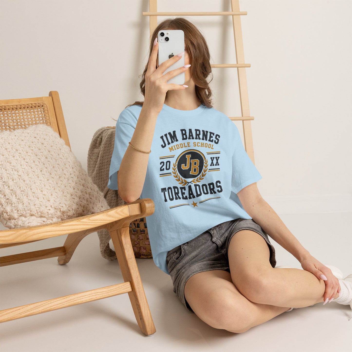 Jim Barnes Middle School Toreadors T-Shirt — School Spirit Tee with JB Crest