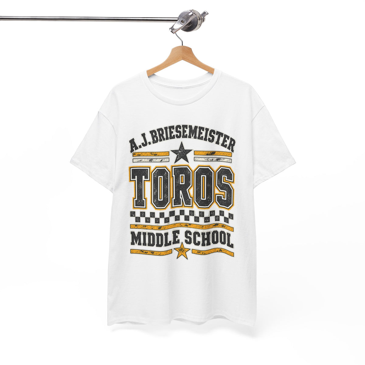 Toros Middle School Tee — A.J. Briesemeister School Spirit T-Shirt
