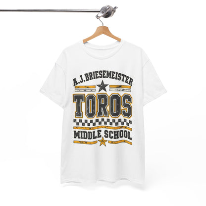 Toros Middle School Tee — A.J. Briesemeister School Spirit T-Shirt
