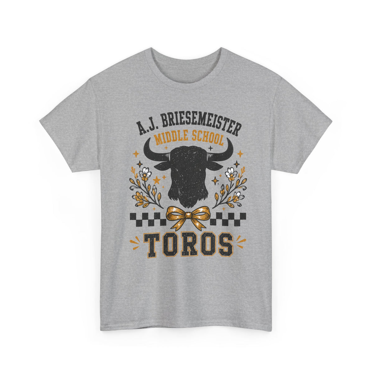 Toros Middle School Tee — A.J. Briesemeister School Spirit T-Shirt